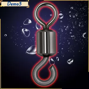 100 Đầu Nối Câu Cá, Đồng Đa Kích Cỡ Mở 8 Hình Xoay, Bền Cao Cấp Màu Đen Câu Cá Cán Xoay Kết Nối Phụ Kiện Câu Cá