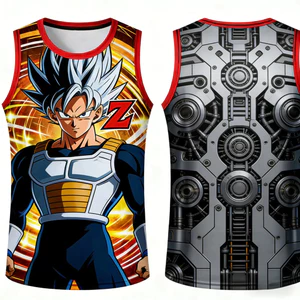Áo bóng rổ Dragon Ball Z phiên bản đặc biệt 2026 dành cho nam, mềm mại thoáng khí không tay thông thường