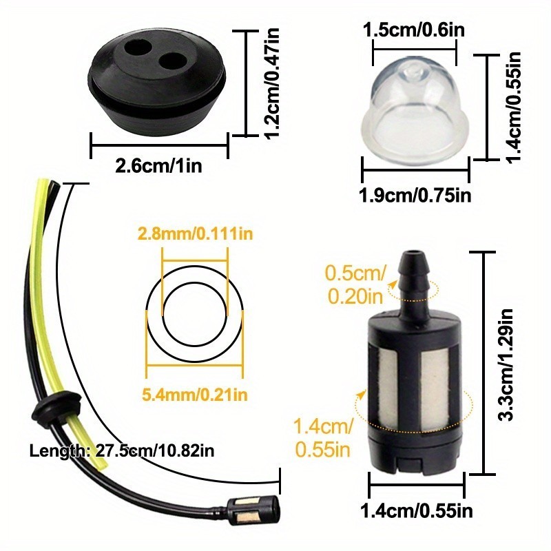 Bình Xăng Máy Cắt Cỏ GX35 140 Dung Tích Lớn, Nhựa Dày Chịu Lực, Kèm Nắp Bình, Thay Thế Dễ Dàng