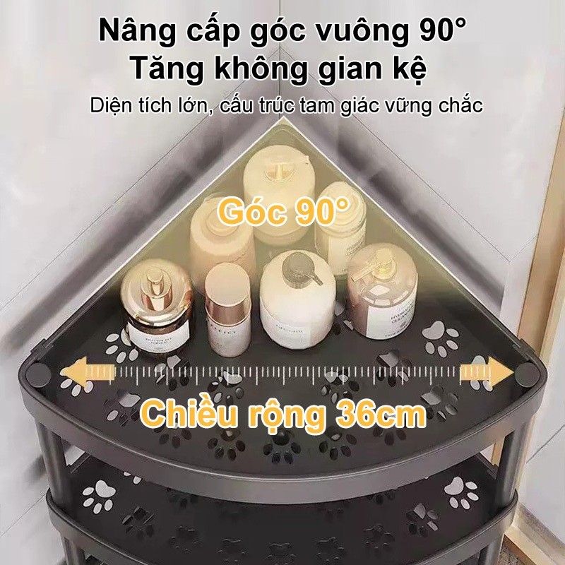 𝐎𝐥𝐢𝐟𝐞 Kệ thông minh Tận dụng góc chết Có bánh xe Khung inox chống gỉ  chắc chắn chịu lực tốt Đa tầng phân loại