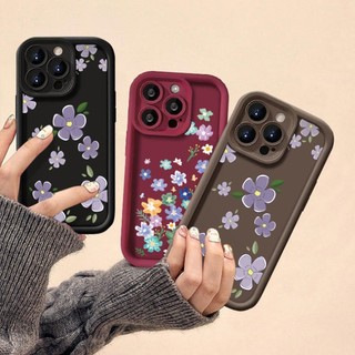 Ốp điện thoại họa tiết hoa Styel nông thôn Tương thích cho Vivo Y05 Y11D Y21D Y31D V70 FE Ốp lưng in mờ ngộ nghĩnh