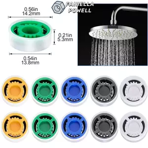FANIELLAPOWELL Bộ hạn chế đầu vòi hoa sen, Bộ hạn chế lưu lượng nước bằng nhựa, Vòi điều khiển lưu lượng vòi Máy tính bảng tiết kiệm nước Đầu vòi hoa sen cố định