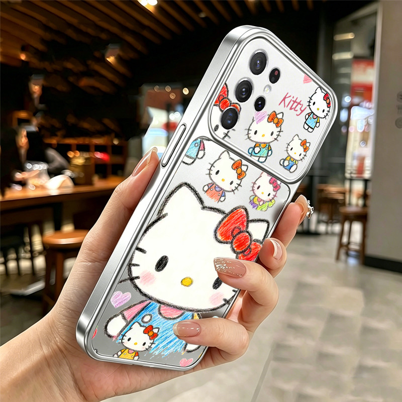 Ốp Lưng Cho samsung S22 ultra S22 plus S22 5g Vỏ Điện Thoại Lo Âu Vỏ Mềm Silicon Chống Sốc Thiết Kế Mới Thẩm Mỹ Mèo Mèo Mèo graffiti Cho Bé Gái DSCTY1
