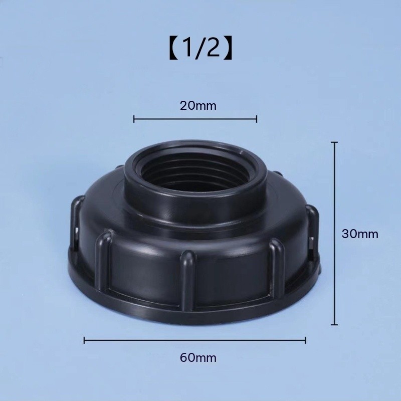 Đầu nối IBC S60x6 sang 1/2 3/4 1 inch - Adapter bồn nước IBC ren thô, phụ kiện tưới cây sân vườn chống rò rỉ