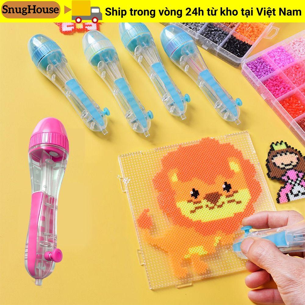 SNUGHOUSE Hạt Vị Trí Bút, Đầu 2.6mm Thủ Công Máy Làm Perler Hama Hạt Bút, Sáng Tạo Tiết Kiệm Thời Gian Tự Động Bấm Hạt Dụng Cụ Vị Trí Trẻ Em
