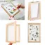 YUJUNI DIY Làm Giấy Đa Kích Thước Gỗ Thủ Công Thủ Công Dụng Cụ Khuôn Lưới Gỗ