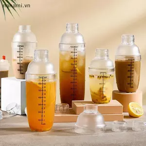 Cốc lắc tay bằng nhựa Cotail Shaker có vảy 350ml / 530ml / 700ml / 1000ml Sữa Trà uống nước Dụng cụ thanh trộn [VN]