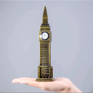 Đồng hồ Bigben mô hình kim loại BL80 18cm tượng trang trí phong cách cổ điển sang trọng