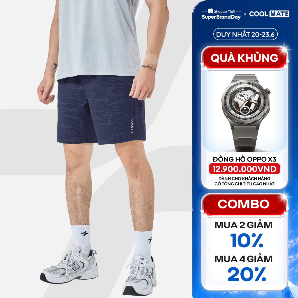 [MUA 4 GIẢM 20%]Quần Short nam Ultra Pro thoải mái vận động (có túi khóa kéo) Coolmate