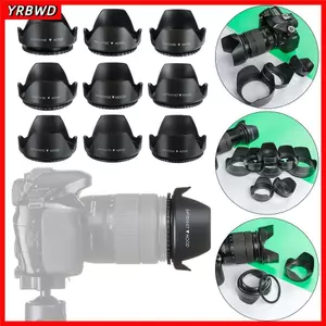 YRBWD Vít Ống Kính Hood Phụ Kiện Máy Ảnh Tấm Che Nắng Thay Thế Cho Máy Ảnh DSLR Nikon Fuji Olympus