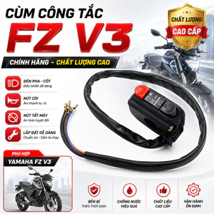 Cùm Côn Mini Domino Cho Xe Máy | Tay Côn Kèm Công Tắc Dòng FZ Bên Phải Cao Cấp