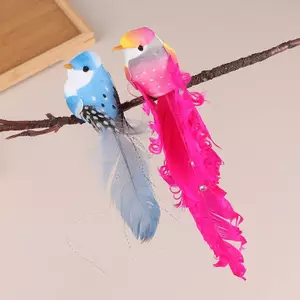 JCSYFAC Ngẫu Nhiên Nhân Tạo Chim Giả Bọt Động Vật Mô Phỏng Lông Chim Đồ trang trí DIY Cưới Nhà Vườn Trang Trí Mới