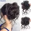 Bluelover Tổng Hợp Tóc Bun Chignon Lộn Xộn Xoăn Kẹp Tóc Co Giãn Scrunchy Giả Tóc Miếng Cho Nữ Kẹp Tóc Mới