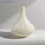 Bình in 3d Bình hoa phong cách hiện đại Bình hoa có họa tiết xoáy Bình trưng bày hoa thẩm mỹ cho phòng khách Trang trí máy tính để bàn MỚI