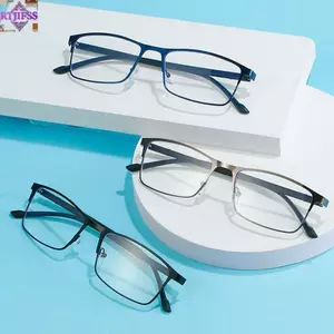 Kính cận RTJIFSS, tròng lọc ánh sáng xanh, gọng kim loại siêu nhẹ, bảo vệ mắt khi dùng máy tính