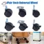 HFTOY 1 Cặp 1 Inch Bánh Xe Đa Năng Xoay Bánh Xe Con Lăn Nội Thất Ghế Văn Phòng Bánh Xe Có Phanh Cho Phụ Kiện Hành Lý ~