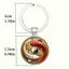 FANSIN 1 / 5 Chiếc Móc Khóa Cá Koi, Mặt Dây Chuyền Tròn Quyến Rũ May Mắn Âm Dương Móc Khóa, 2D Phẳng Trang Trí Chìa Khóa Ô Tô Sử Dụng Hàng Ngày