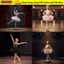 ESSENCEH Bé Gái Ballet TuTu Đầm, Váy Ba Lê Dài Tay Sequin Trẻ Em, Đầm Hoàng Tử Mềm Mại Chuyên Nghiệp Trang Phục Khiêu Vũ Ballerina Cổ Tích Đầm Thi