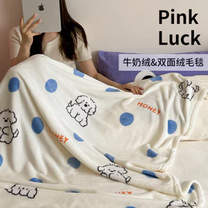 Sữa Lông Cừu Chăn Ngủ Nghỉ Văn Phòng Điều Hòa Không Khí Sofa Bao Chăn Khăn Choàng Đơn Ký Túc Xá Chăn Nhỏ Mùa Đông Dày26062203