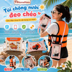 Túi Đựng Điện Thoại Chống Nước HomeMate Cảm Ứng Nhạy, Túi PVC Đeo Hông Đi Biển Du Lịch Đựng Đồ Cá Nhân