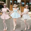 ĐẦM XÔ THÊU CỘT NƠ ĐAN DÂY XOÈ BYJOLIE