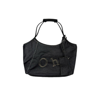 Denim Đi Lại Nách Retro Túi Tote Dung Tích Hàn Quốc Lớn