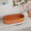 Hộp đựng bằng da PU Lối vào Mỹ phẩm để bàn Khay linh tinh Hộp sắp xếp trang sức Trang trí phòng tại nhà Màu trắng