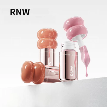 RNW Dầu dưỡng môi nuôi dưỡng, phục hồi, dưỡng ẩm, chống nhăn, săn chắc, làm dịu, tẩy tế bào chết, có màu sắc