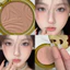 HelloStyle Hổ Phách Đường Viền Blush Một Mảnh Bột Bấm Màu Kết Xuất Bột Trang Điểm Khỏa Thân Tinh Tế Tự Nhiên Ba Chiều Rouge26062602