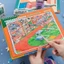 Sách dán phong cảnh GETVOW, Nhãn dán cảnh thu nhỏ 7 cảnh dễ thương, 18.0 PET Die Cut Phòng đô thị Nhãn dán Cabin Quà tặng trẻ em