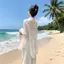 Áo sơ mi chống nắng phong cách quốc gia đi biển mùa hè mỏng mới phong cách Trung Quốc Áo len Cardigan dài tay dáng rộng voan