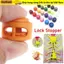 SUNKISSD 10 Cái Kẹp Dây, Dây Paracord DIY Dây Giày Lò Xo Khóa Nút Chặn, Phụ Kiện Túi Nhựa Ba Lô Dây Giày Chuyển Đổi Khóa Kẹp