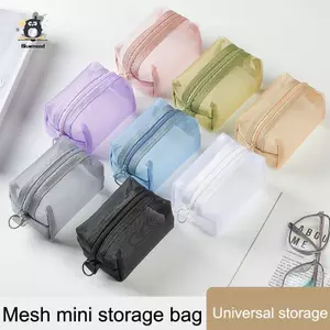 Túi đựng mỹ phẩm lưới Túi đựng Lipsti Ví đựng tiền xu Hộp đựng tai nghe Người tổ chức Cáp dữ liệu Lưu trữ thẻ ID Mới