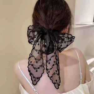 Ren Đen Ruy Băng Ren Hoa Ruy Băng Nơ Tóc Nữ Tóc Phụ Kiện XTOL