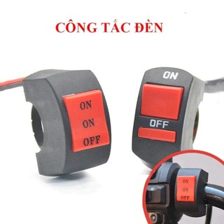 Công tắc đèn pha xe máy, công tắc 3 nấc gắn ghi đông xe đạp điện, xe mô tô