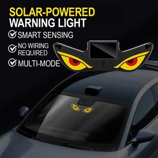 Năng Lượng Mặt Trời Demon 's Eye Car Năng Động Mắt Đèn LED Nhấp Nháy Di Chuyển Mắt Đèn Ô Tô Không Cần Dây