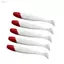 ZENZON Worm Mồi Mềm Nhân Tạo Wobblers Mồi Mềm 5.5 / 6.3 / 7 / 9 / 12cm Đầu Đỏ Trắng Thân Cá Chép Bass Bay Mồi Câu Cá