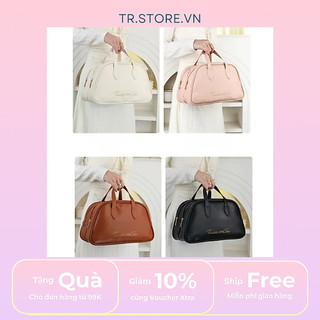 Túi đựng mỹ phẩm lớn 2 ngăn kéo hình thang da PU cao cấp Twinkle little star