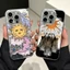 Punk Cool Angel Sun Ốp Lưng Cho IPhone 17 16 Pro Max 17 Air 15 14 13 12 11 Pro Max X XS XR 16e Ốp Lưng Điện Thoại Bạc Laser Matte Chống Sốc Lông Vũ Kết Cấu Cứng
