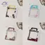 HFTOY INS Túi đựng kẹo Photocard Giá đỡ thẻ ảnh thần tượng 3 Inch Thẻ tay áo có dây buộc Huy hiệu Hộp bảo vệ Văn phòng phẩm ~