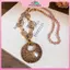 MYPANDA Dân Tộc Sle Tròn Nhựa Da Báo Dài Áo Len Dây Xích Nelace Retro Pha Lê Mặt Dây Chuyền Nữ Trang Sức Ne Phụ Kiện.