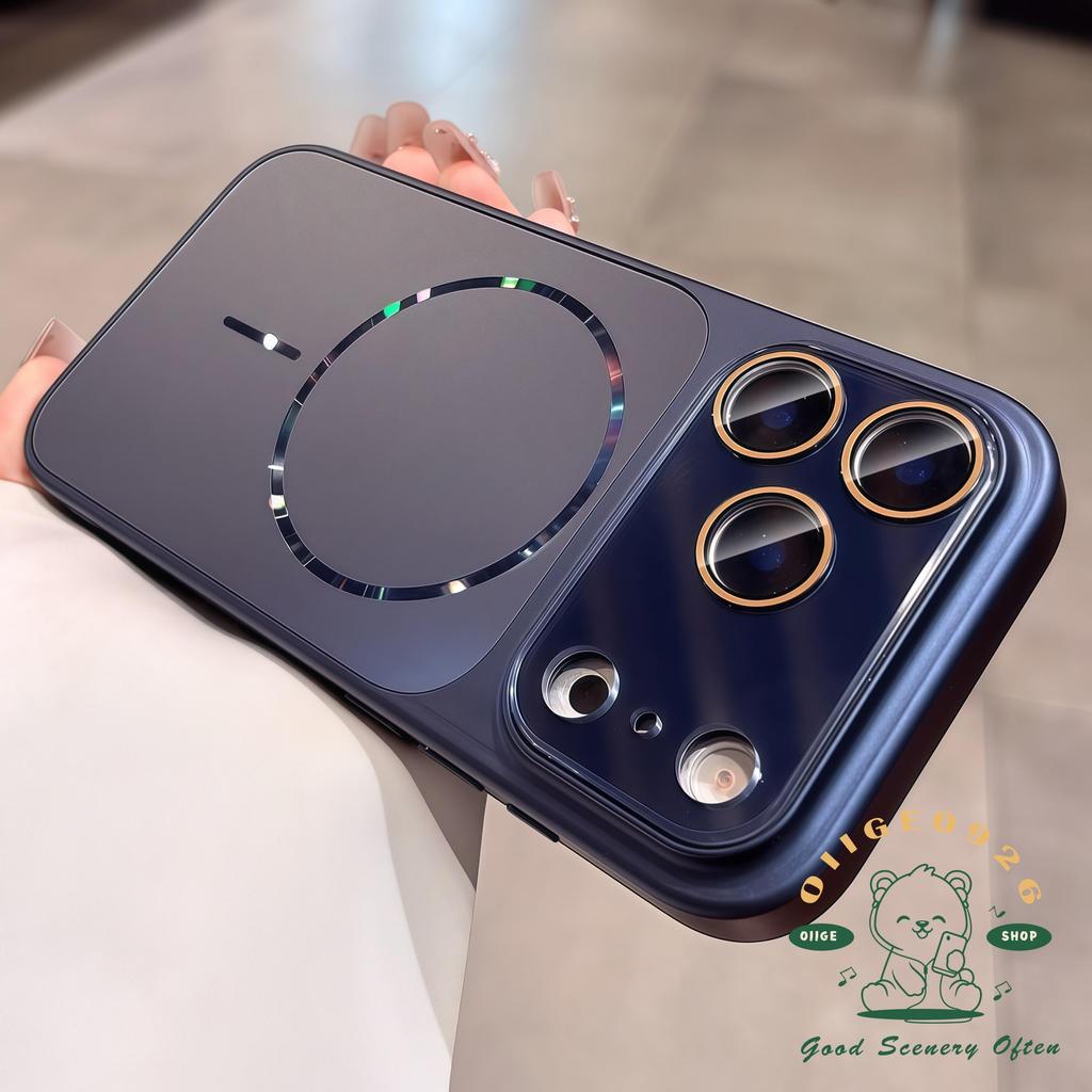 Ốp điện thoại từ tính AG mờ cực quang iphone17 Pro Max 16 15 14 13 12 cho vỏ iPhone vỏ mềm silicon TPU chống sốc