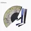 GCDHome Tre Trung Quốc Nhật Bản Gấp Quạt sel Elegent Nữ Quạt Phong Cách Vintage Gấp Quạt Lụa Tay Quạt Dự Tiệc Quà Tặng Nghệ Thuật Thủ Công HOT