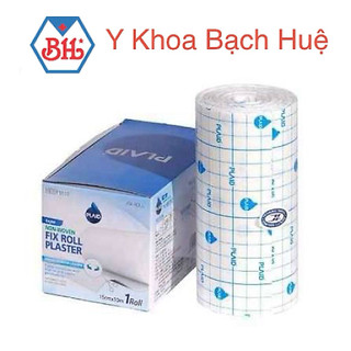 Băng keo cuộn co giãn thoáng khí dính tốt dễ xé, dễ dán Non-Woven Fix Roll Plaster  15cm x10m - 1 cuộn