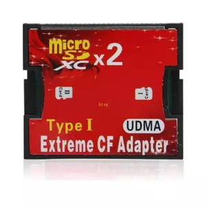 Btsg 1 2 Khe Cắm SDHC SDXC TF Sang CF Adapter Sang Cực Nhỏ Gọn Flash