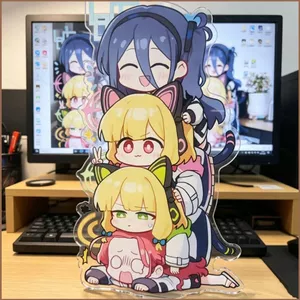 SQ11 Xanh Lưu Trữ Tấm Đứng Acrylic Saiba Midori Đứng Ký Hình Đứng Anime Để Bàn Trang Trí