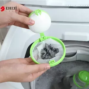 Bộ lọc bắt tóc di động Lưới lọc quần áo Túi đựng bóng làm sạch sợi bẩn Bộ sưu tập máy giặt Bộ lọc bóng giặt VN