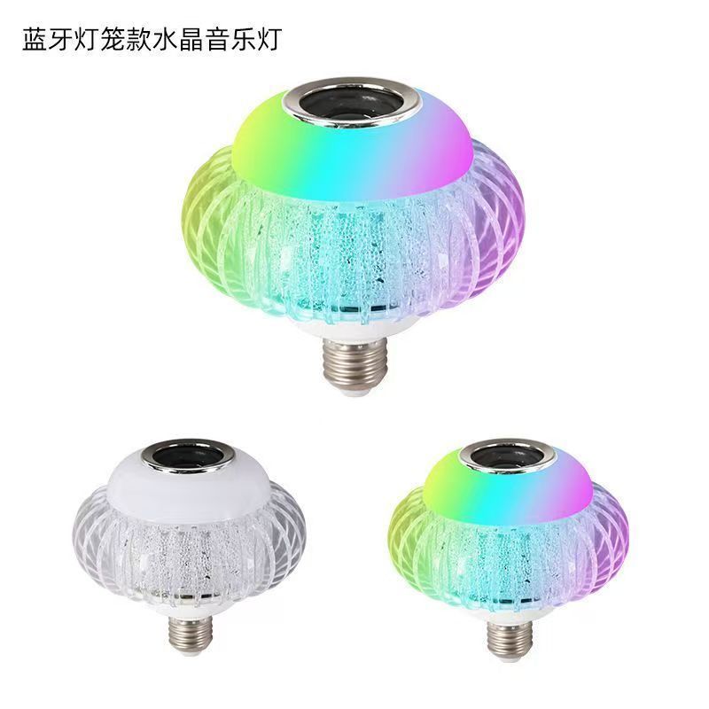 Đèn lồng pha lê đầy màu sắc Bóng đèn âm nhạc Phòng ngủ Phòng khách Âm lượng cao Điều khiển từ xa thông minh Màu ma Đèn khí quyển 6.2