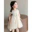 Đầm công chúa gạc ren không tay mùa hè thời trang