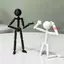 DARON 3D In Hình Mannequin, Mô Hình Búp Bê Di Chuyển Được Đa Khớp Stickman Đồ Chơi, Lắp Ráp 3D In Hình Hành Động Nhiều Phối Hợp Stickman Robot Lắp Ráp Cha Mẹ-Con